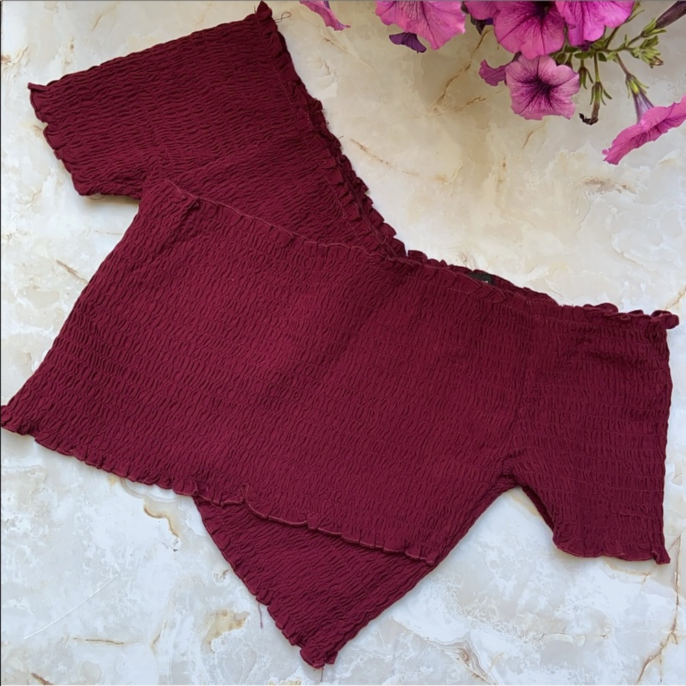 Wine Red crop top